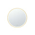 Orbis Framed LED Mirror 600mm Brushed Gold