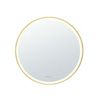 Orbis Framed LED Mirror 800mm Brushed Gold