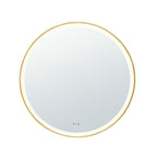 Orbis Framed LED Mirror 900mm Brushed Gold