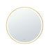 Orbis Framed LED Mirror 900mm Brushed Gold