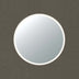 Orbis Framed LED Mirror 800mm Brushed Nickel