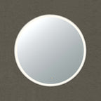 Orbis Framed LED Mirror 900mm Brushed Nickel