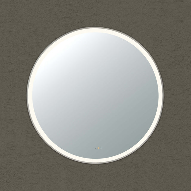 Orbis Framed LED Mirror 900mm Brushed Nickel LED Framed Mirror Lukka Bathware Default Title