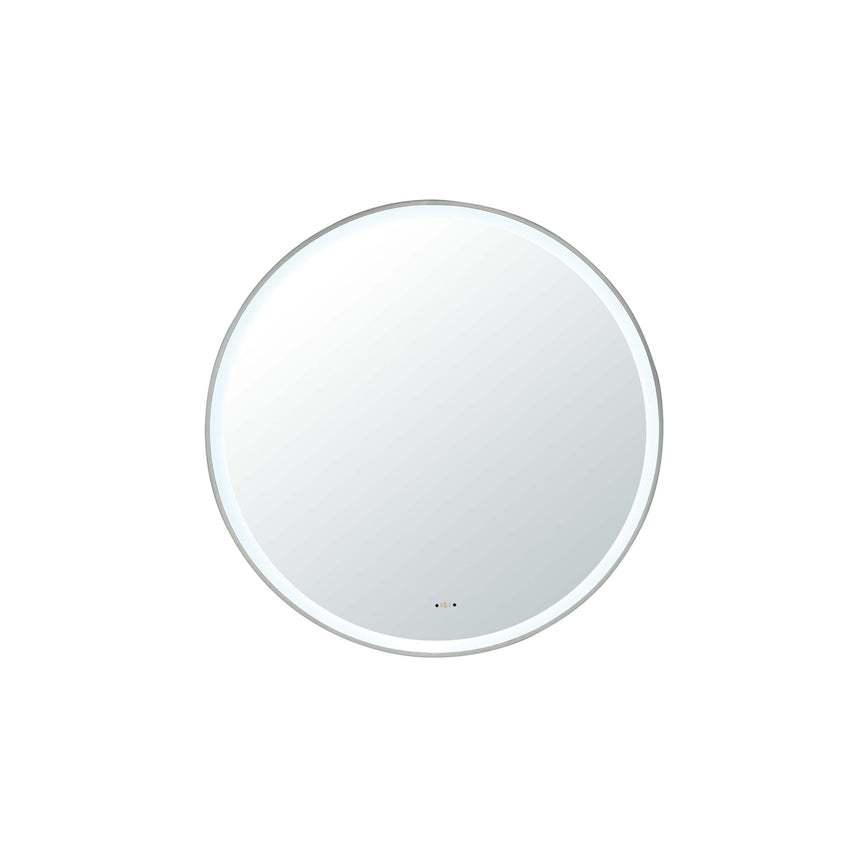 Orbis Framed LED Mirror 600mm Gun Metal LED Framed Mirror Lukka Bathware Default Title