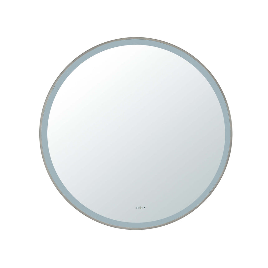Orbis Framed LED Mirror 900mm Gun Metal LED Framed Mirror Lukka Bathware