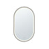 Ellips Framed LED Mirror 450x900mm Matte Black