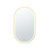 Ellips Framed LED Mirror 450x900mm Brushed Gold