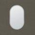 Ellips Framed LED Mirror 450x900mm Brushed Nickel