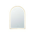 Arco Framed LED Mirror 600x900mm Brushed Gold
