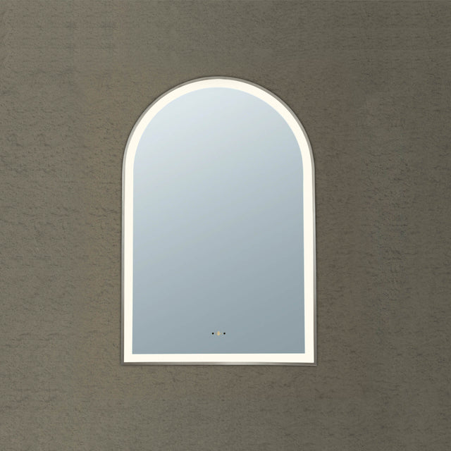 Arco Framed LED Mirror 600x900mm Gun Metal LED Framed Mirror Lukka Bathware Default Title