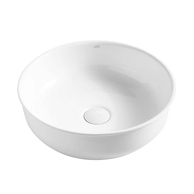 Bronte Round Basin 390mm Gloss White Bathroom Basin Otti Australia Default Title