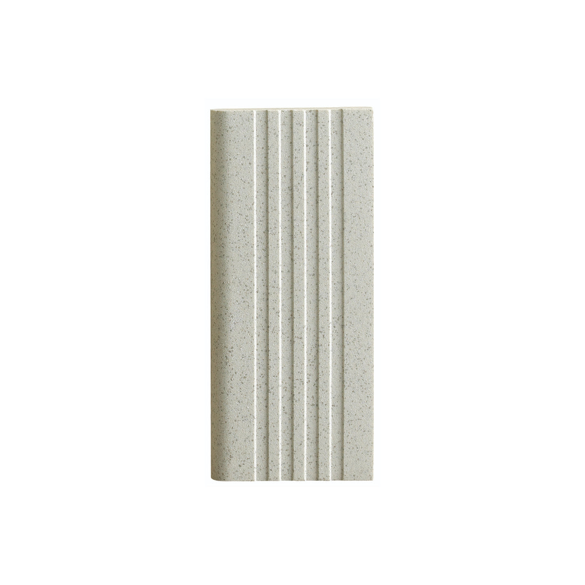 Steptread Plus 150x60mm speckled white external stair nose tile with grip finish by Tilemall