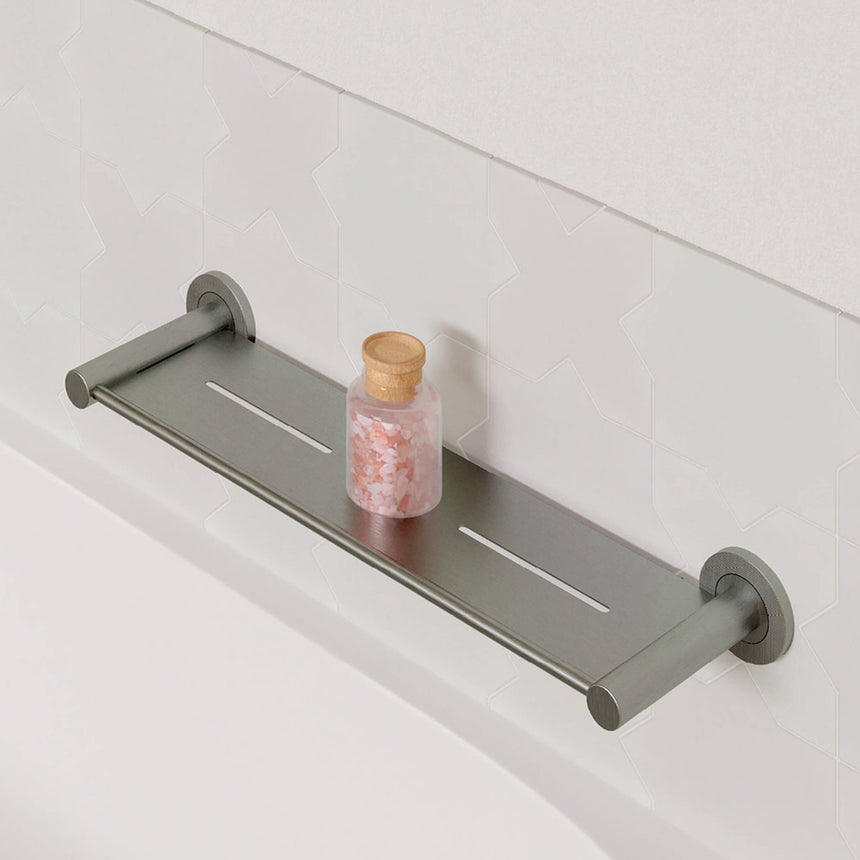 Axle Shower Shelf Brushed Nickel Bathroom Accessories Fienza