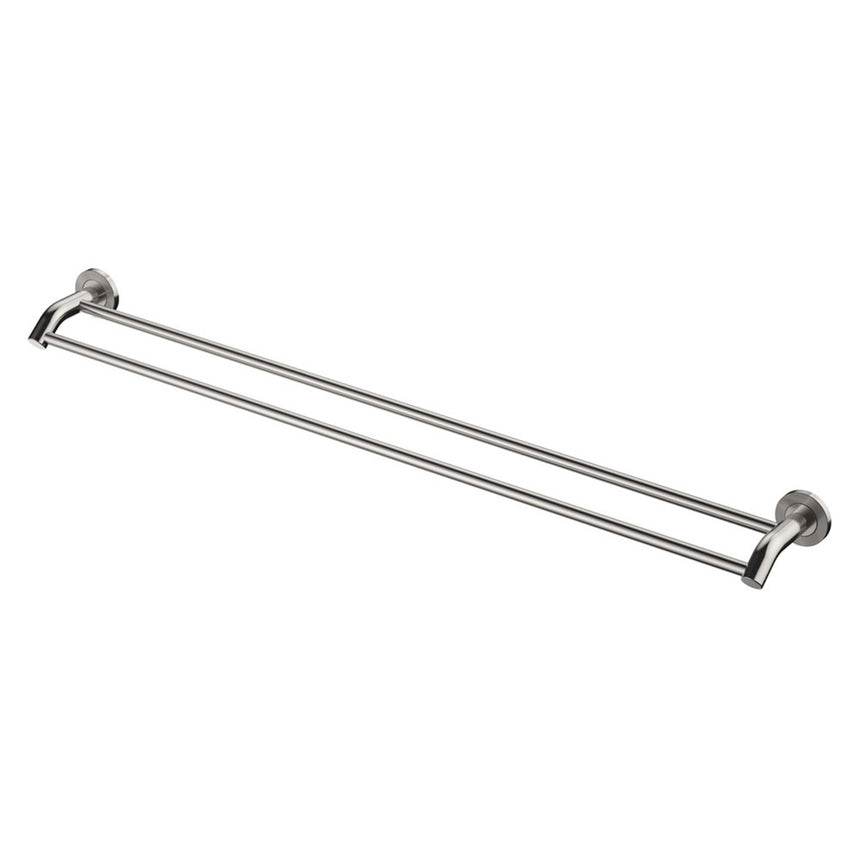 Axle Double Towel Rail 900mm Brushed Nickel Bathroom Accessories Fienza Default Title