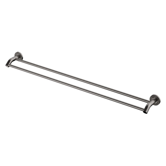 Axle Double Towel Rail 900mm Gun Metal Bathroom Accessories Fienza Default Title