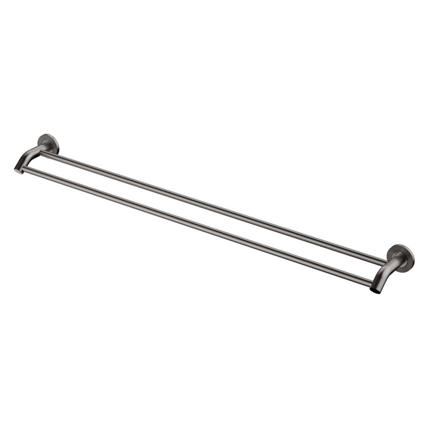 Axle Double Towel Rail 900mm Gun Metal Bathroom Accessories Fienza Default Title