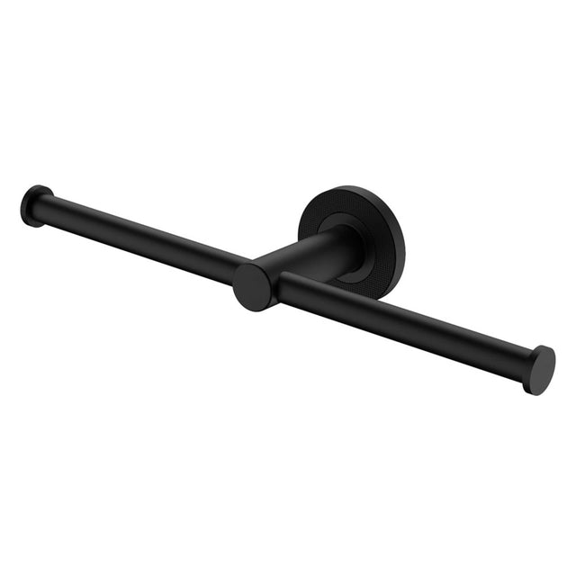 Axle Double Roll Holder Matte Black Bathroom Accessories Fienza Default Title
