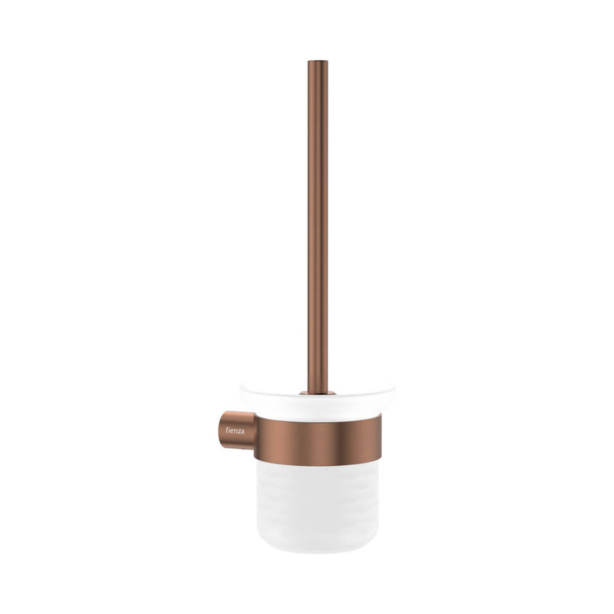 Empire Slim Toilet Brush And Glass Holder SS304 Brushed Copper Bathroom Accessories Fienza Default Title