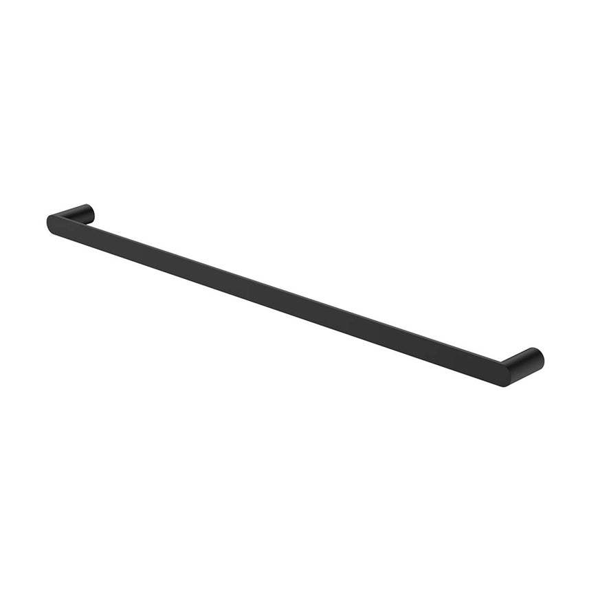 Empire Slim Single Towel Rail 800mm SS304 Matte Black Bathroom Accessories Fienza Default Title