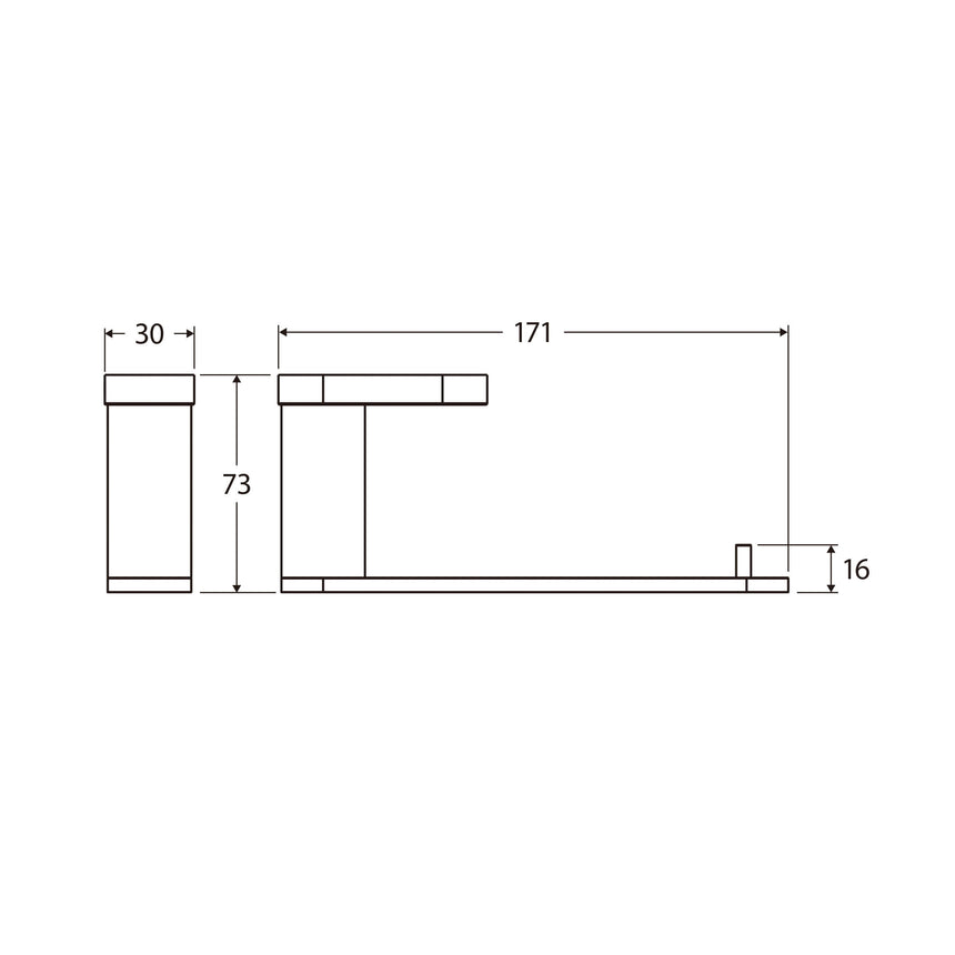 Empire Slim Toilet Roll Holder SS304 Chrome Bathroom Accessories Fienza