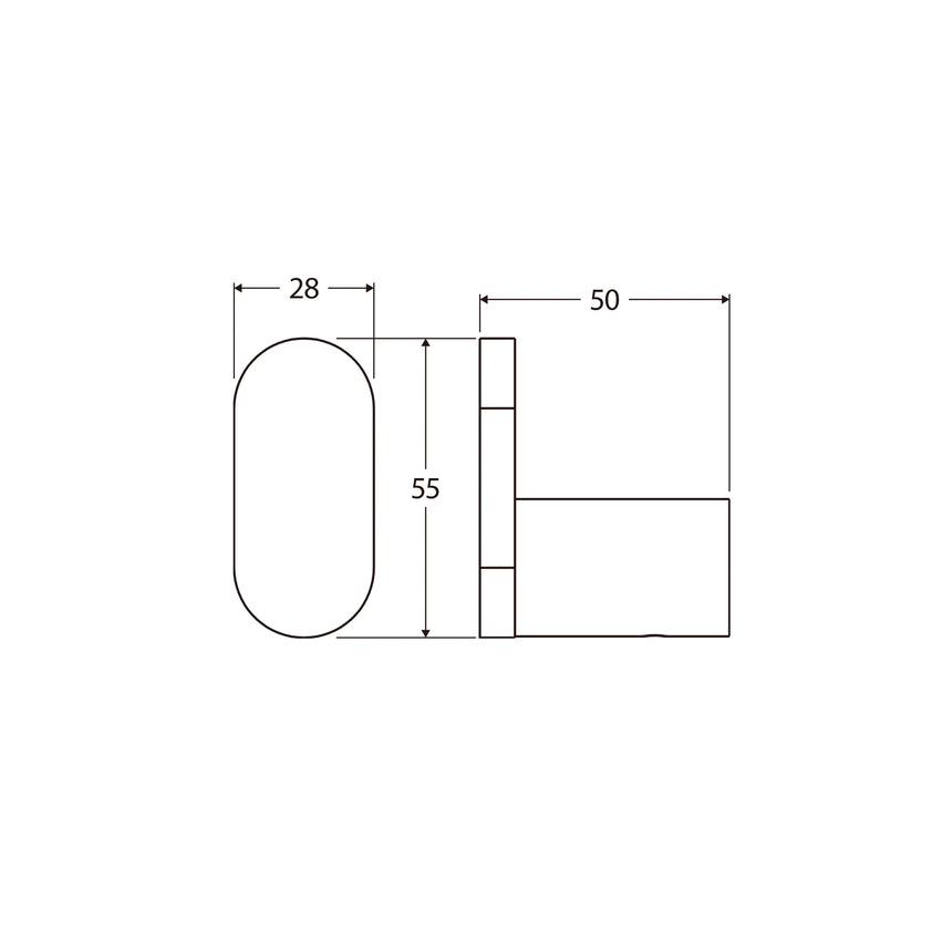 Empire Slim Single Robe Hook SS304 Brushed Nickel Bathroom Accessories Fienza