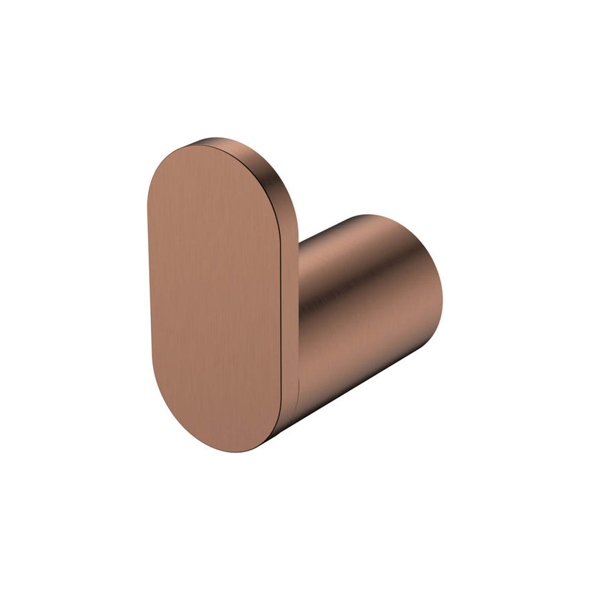 Empire Slim Single Robe Hook SS304 Brushed Copper Bathroom Accessories Fienza Default Title