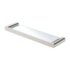 Empire Slim Shower Shelf Glass SS304 Brushed Nickel