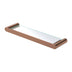 Empire Slim Shower Shelf Glass SS304 Brushed Copper