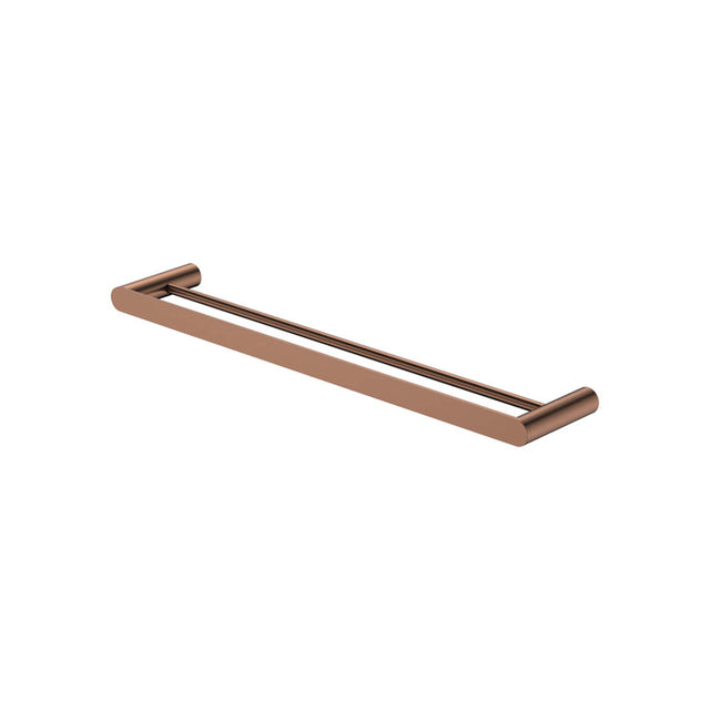Empire Slim Double Towel Rail 600mm SS304 Brushed Copper Bathroom Accessories Fienza Default Title