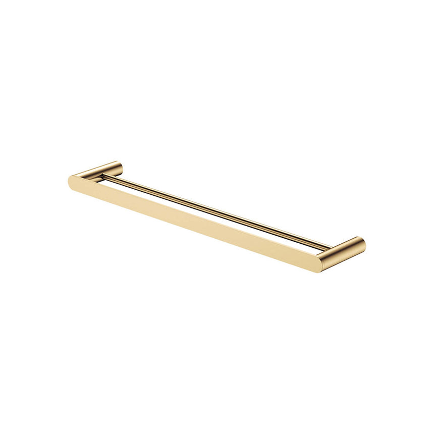 Empire Slim Double Towel Rail 600mm SS304 Urban Brass Bathroom Accessories Fienza Default Title