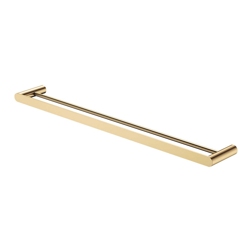Empire Slim Double Towel Rail 800mm SS304 Urban Brass Bathroom Accessories Fienza Default Title