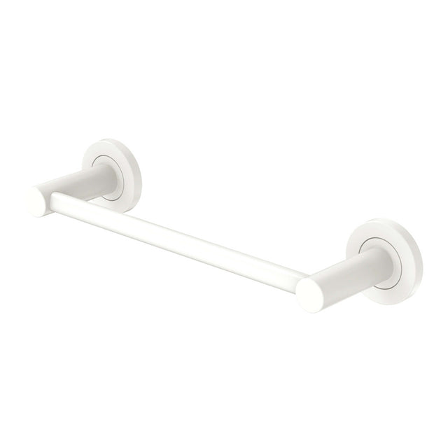 Kaya Single Hand Towel Rail 300mm Matte White Bathroom Accessories Fienza Default Title