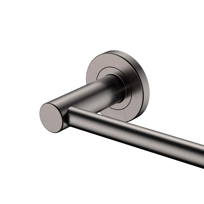 Kaya Single Towel Rail 900mm Gun Metal Bathroom Accessories Fienza