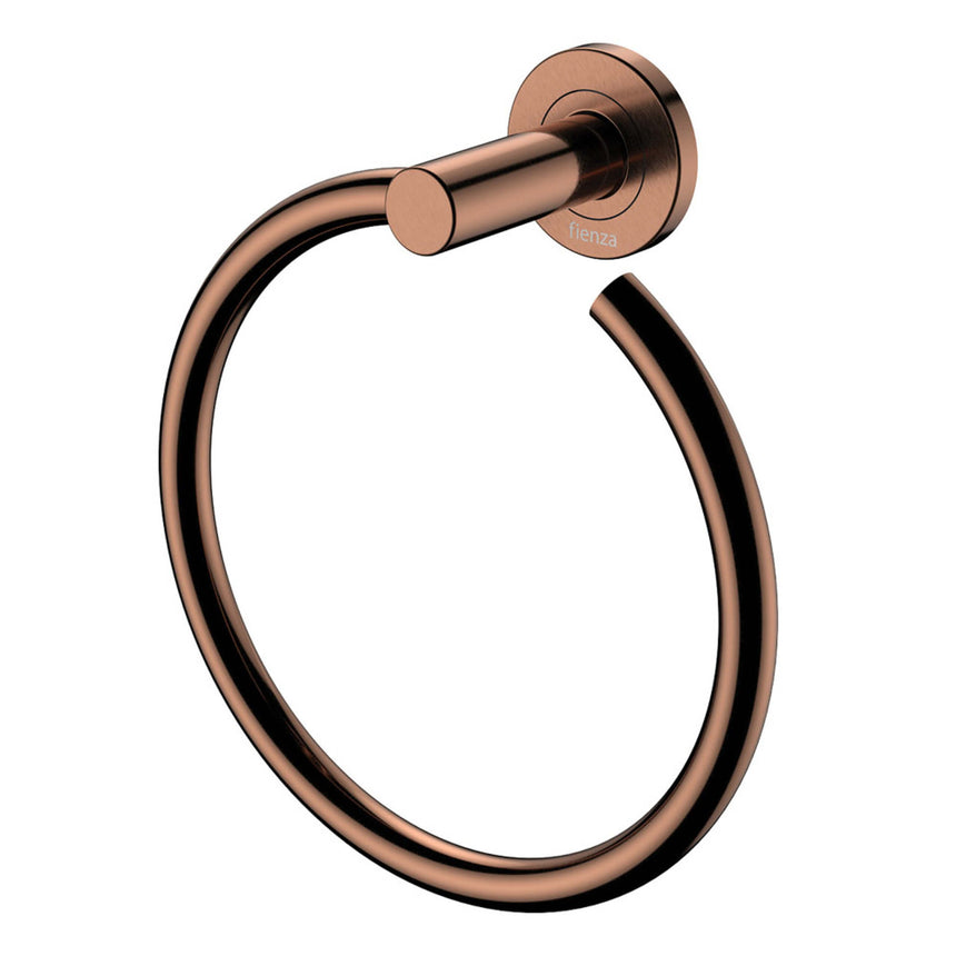 Kaya Towel Ring Brushed Copper Bathroom Accessories Fienza Default Title