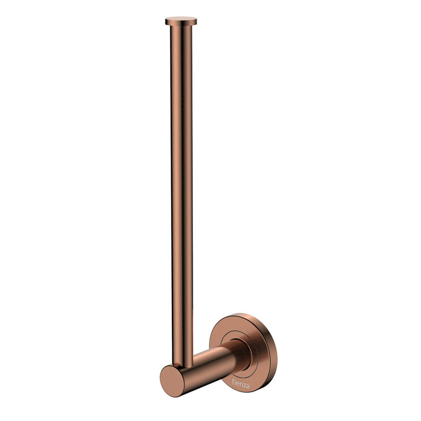 Kaya Dual Purpose Towel Rail /Roll Holder Brushed Copper Bathroom Accessories Fienza
