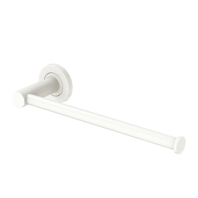 Kaya Dual Purpose Towel Rail /Roll Holder Matte White Bathroom Accessories Fienza Default Title
