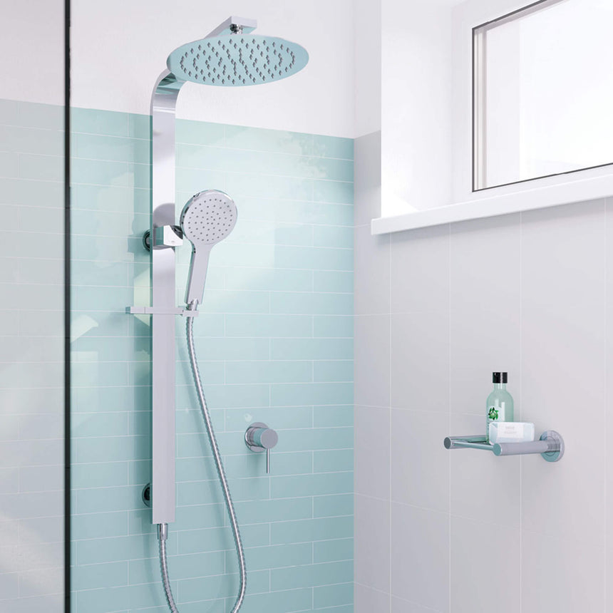 Kaya Soap Shelf Chrome Bathroom Accessories Fienza