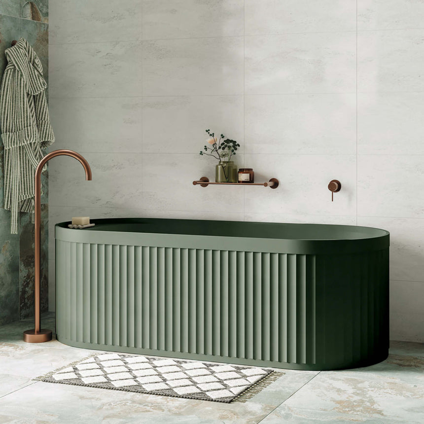 Kaya Shower Shelf Brushed Copper Bathroom Accessories Fienza