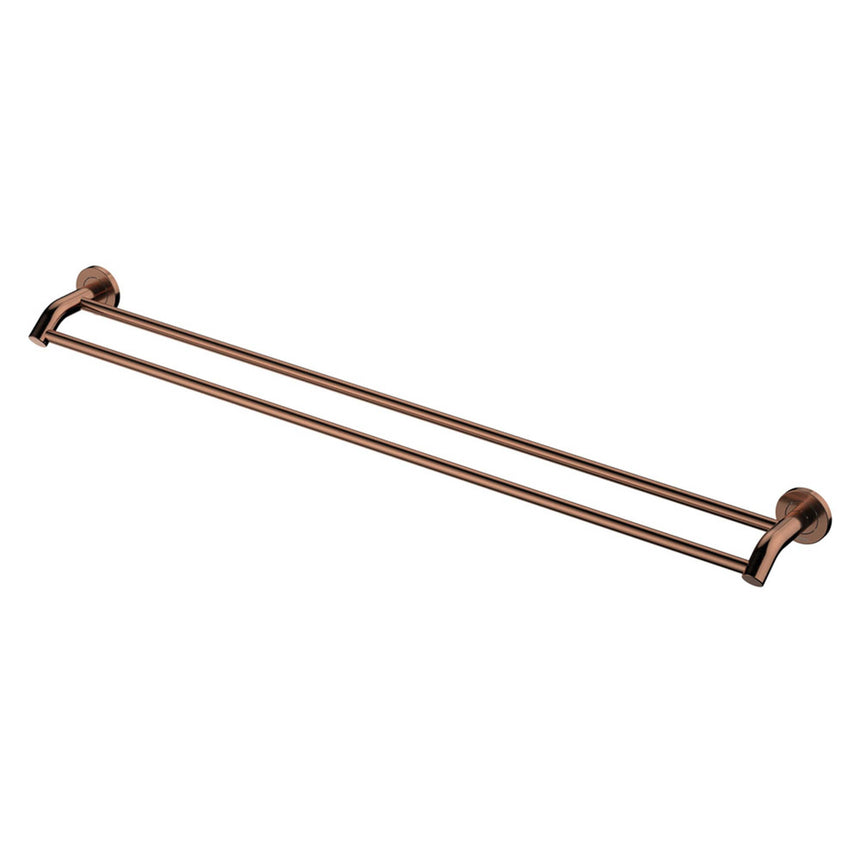 Kaya Double Towel Rail 900mm Brushed Copper Bathroom Accessories Fienza Default Title