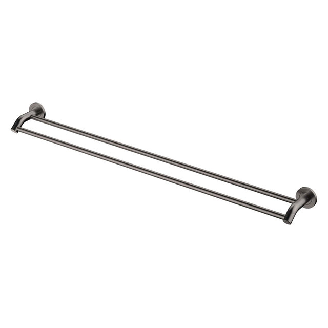 Kaya Double Towel Rail 900mm Gun Metal Bathroom Accessories Fienza Default Title