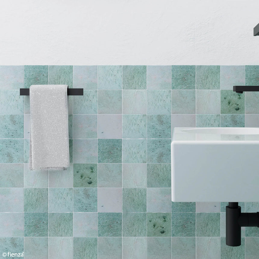 Koko Hand Towel Holder Matte Black Bathroom Accessories Fienza