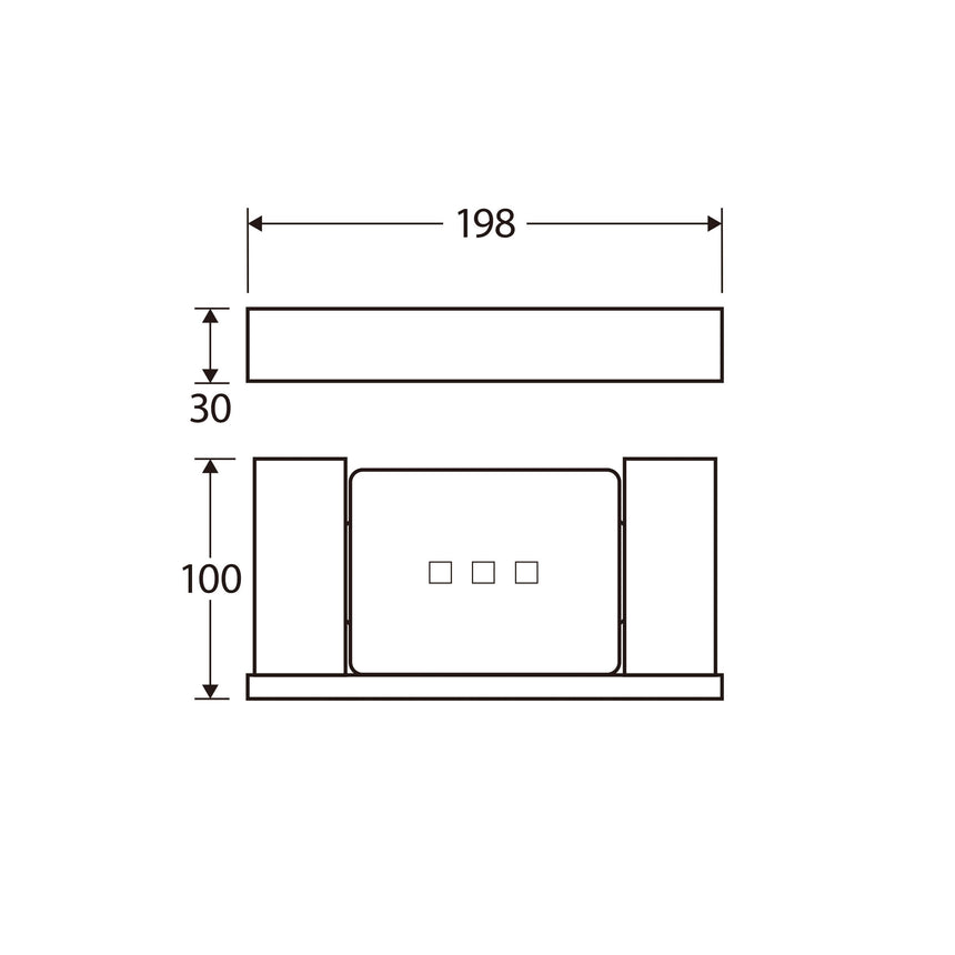 Koko Soap Shelf Matte Black Bathroom Accessories Fienza