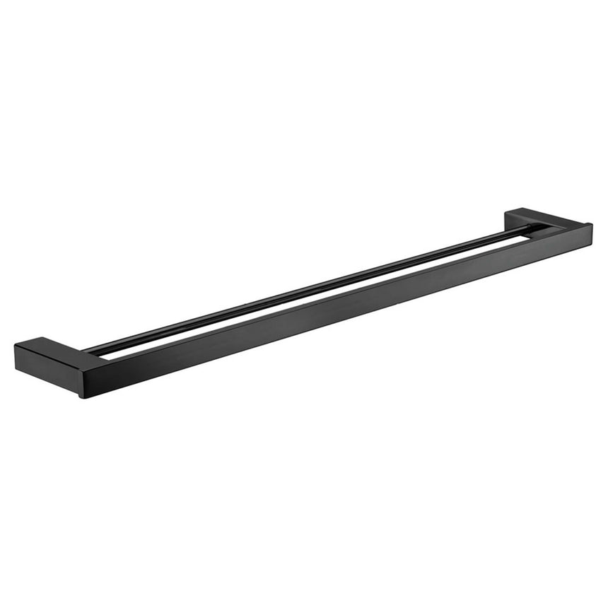 Koko Double Towel Rail 810mm Matte Black Bathroom Accessories Fienza Default Title