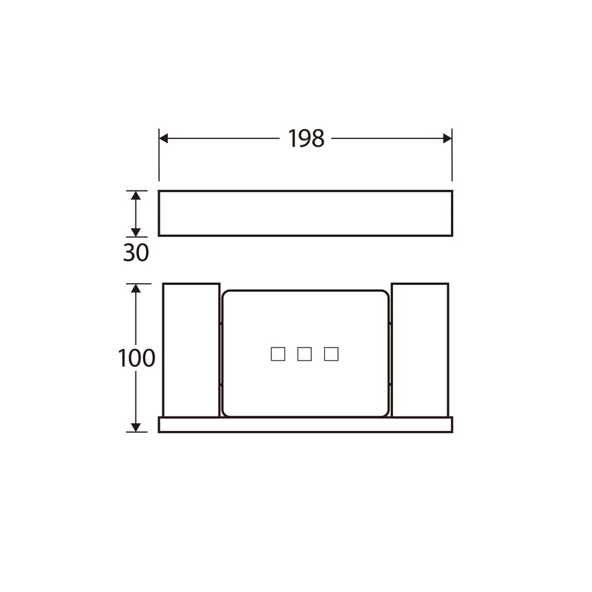 Koko Soap Shelf Chrome Bathroom Accessories Fienza