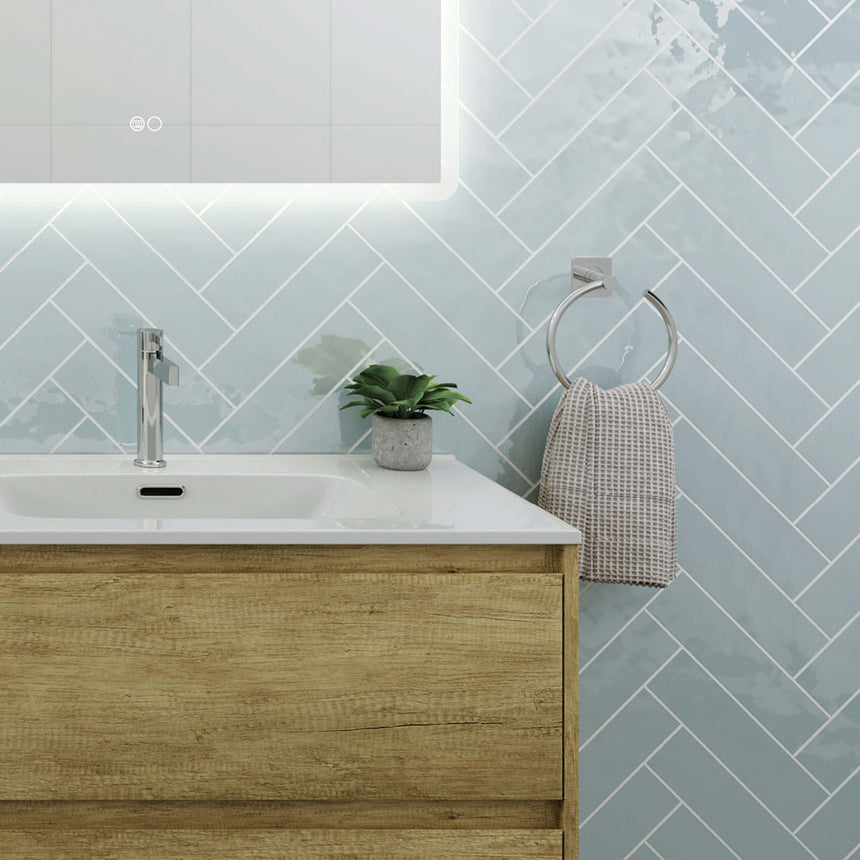 Sansa Towel Ring Chrome Bathroom Accessories Fienza