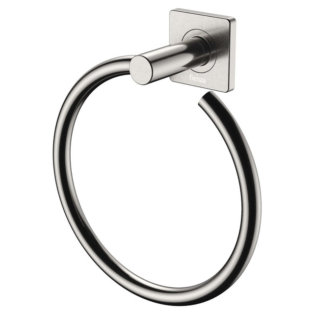 Sansa Towel Ring Brushed Nickel Bathroom Accessories Fienza Default Title