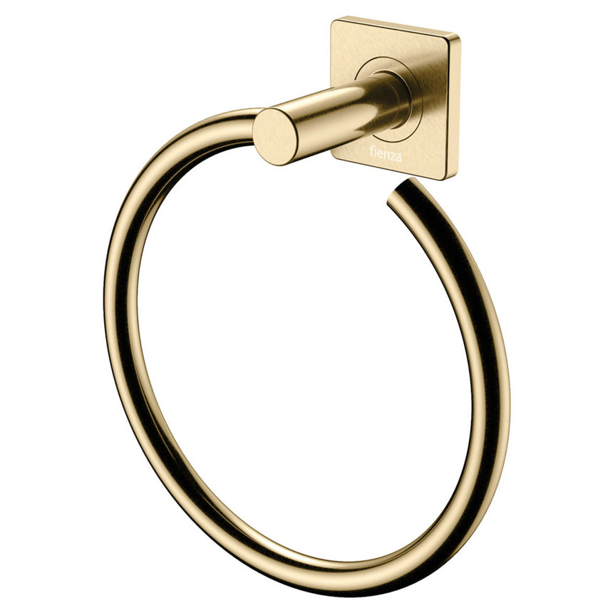 Sansa Towel Ring Urban Brass Bathroom Accessories Fienza Default Title