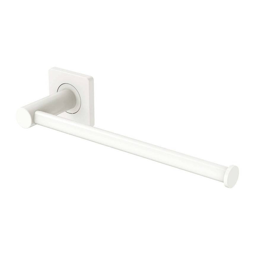 Sansa Dual Purpose Towel Rail /Roll Holder Matte White Bathroom Accessories Fienza Default Title