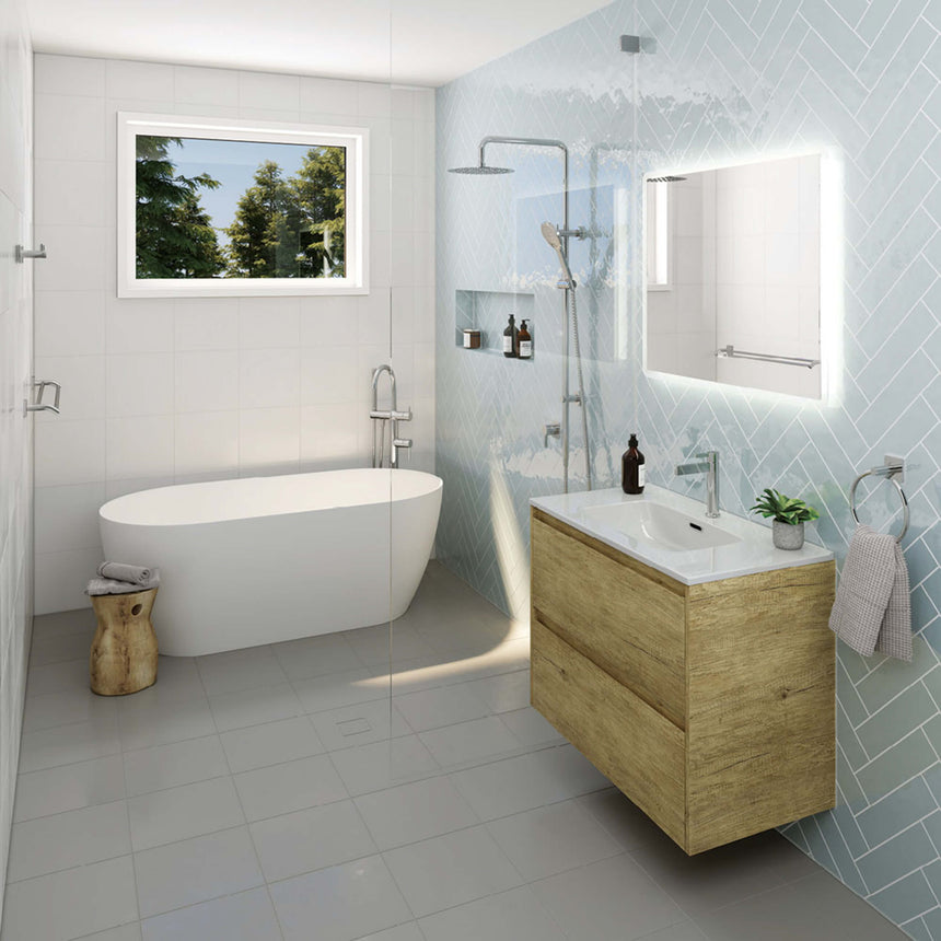 Sansa Double Towel Rail 900mm Chrome Bathroom Accessories Fienza