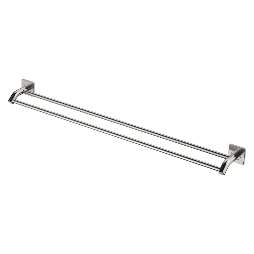 Sansa Double Towel Rail 900mm Brushed Nickel Bathroom Accessories Fienza Default Title
